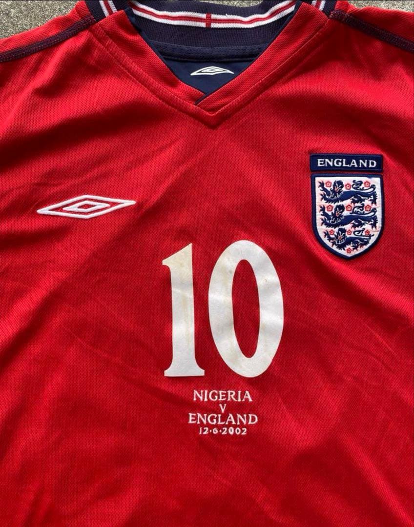 00s Umbro イングランド代表 サッカーユニフォーム マイケルオーウェン