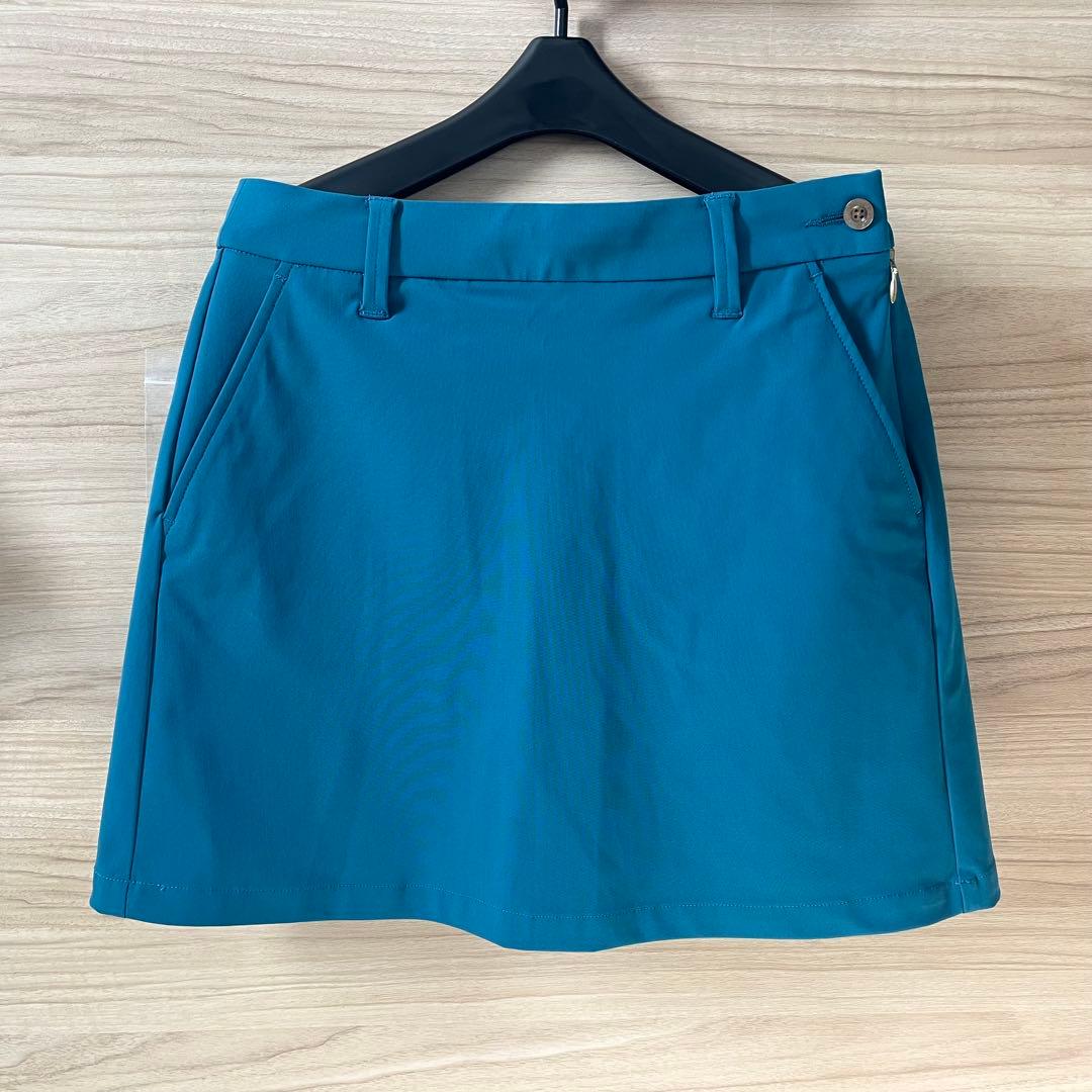 新品★31,900円 フェリージゴルフ スカート ペチパン付属 青緑カラー Ｓ