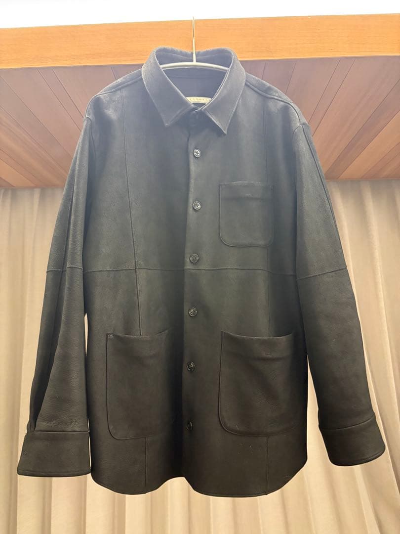 ゴーシュザメリーコーチマン Lamb Leather shirt Jacket