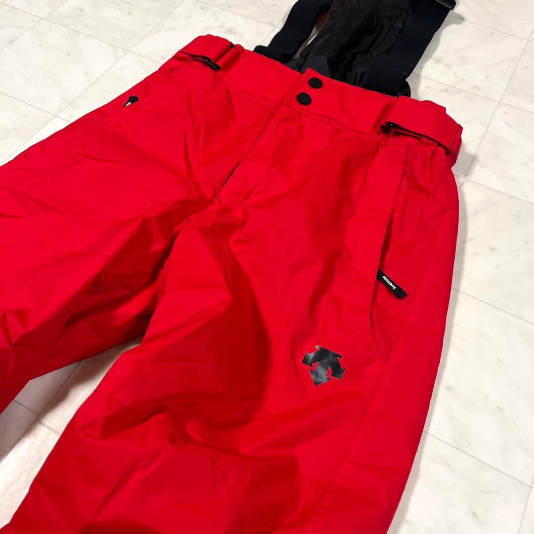 DESCENTE スキーウエア メンズ M ボードウエア ウエア上下 赤 黒