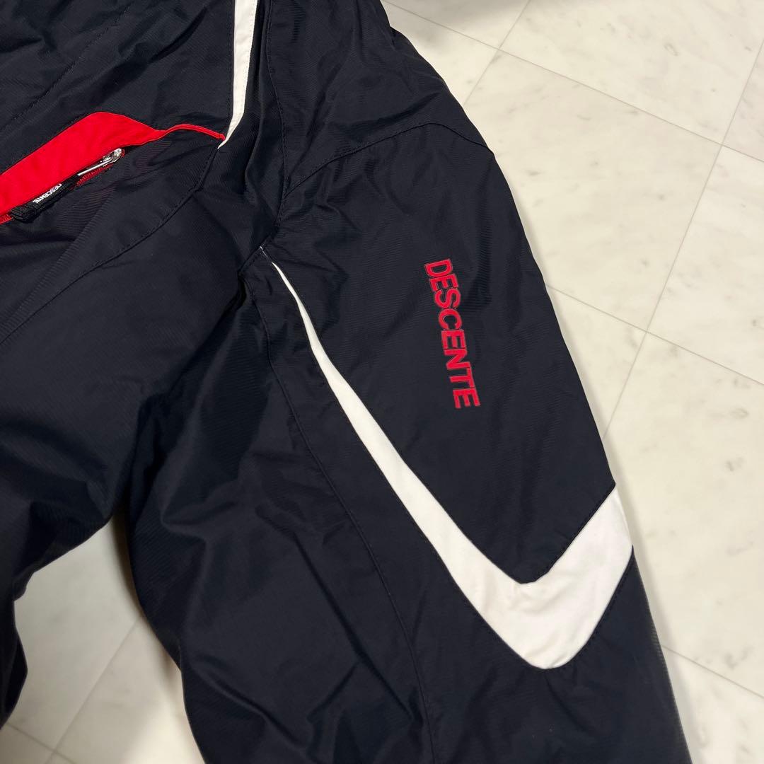 DESCENTE スキーウエア メンズ M ボードウエア ウエア上下 赤 黒