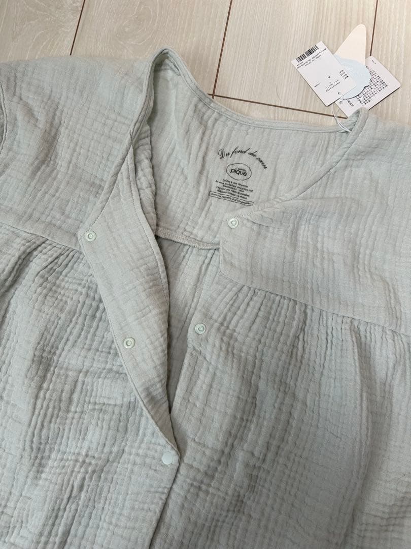 【新品、未使用】ジェラートピケ　マタニティガーゼワンピース