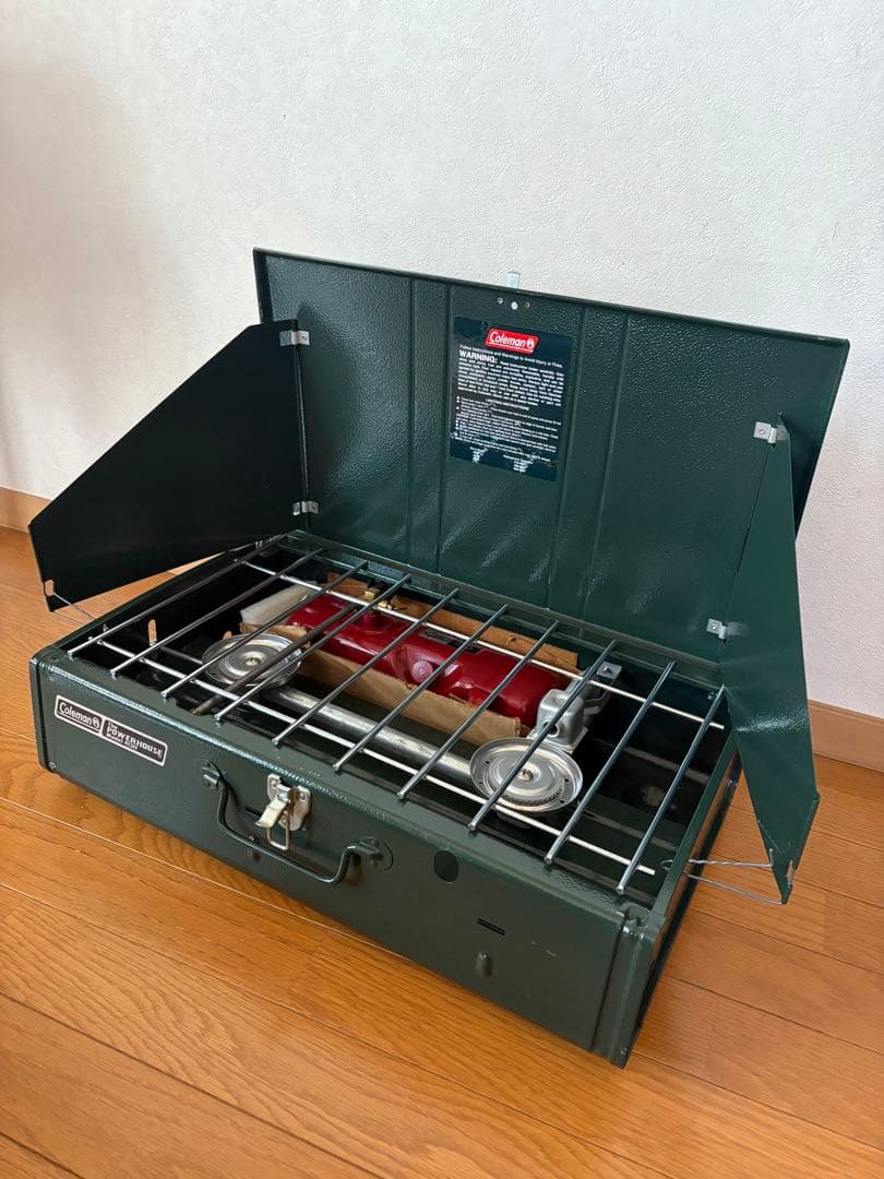 コールマン！ツーバーナー 413H！USA 未使用品！希少ケース付き