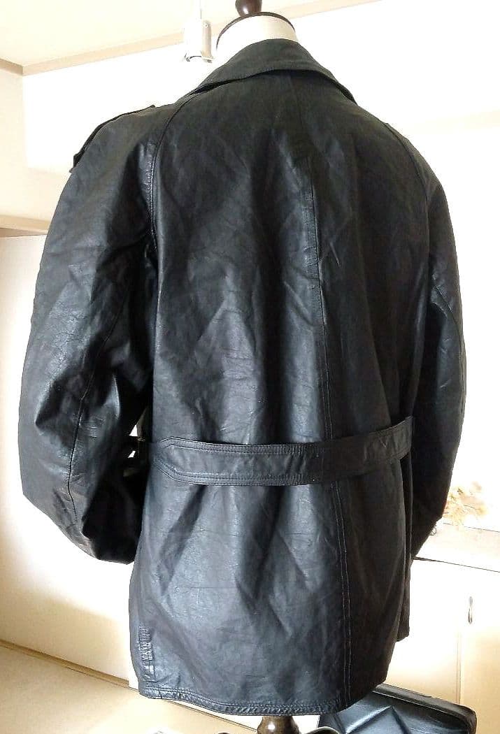 70s Vintage イタリア軍 ヘリコプタークルー レザージャケット