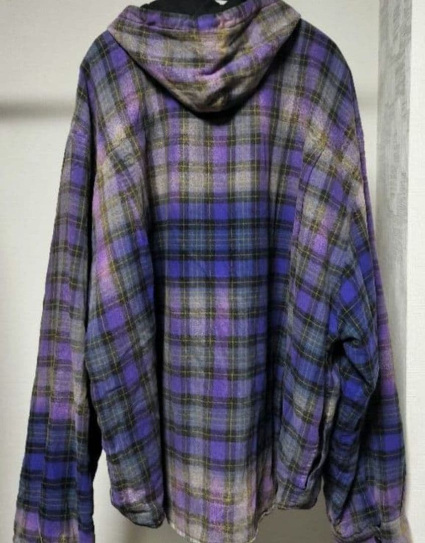 BALENCIAGA UNIFIT フード付きシャツジャケット 紫 XXS