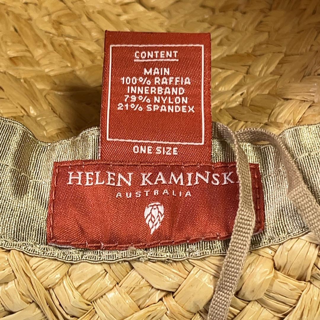 HELEN KAMINSKI 麦わら帽子 ストロー 中古