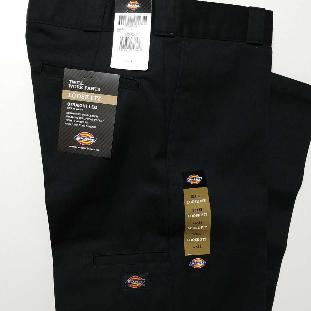 32×32【新品未使用】Dickies　ダブルニー　85283 　・BLACK・