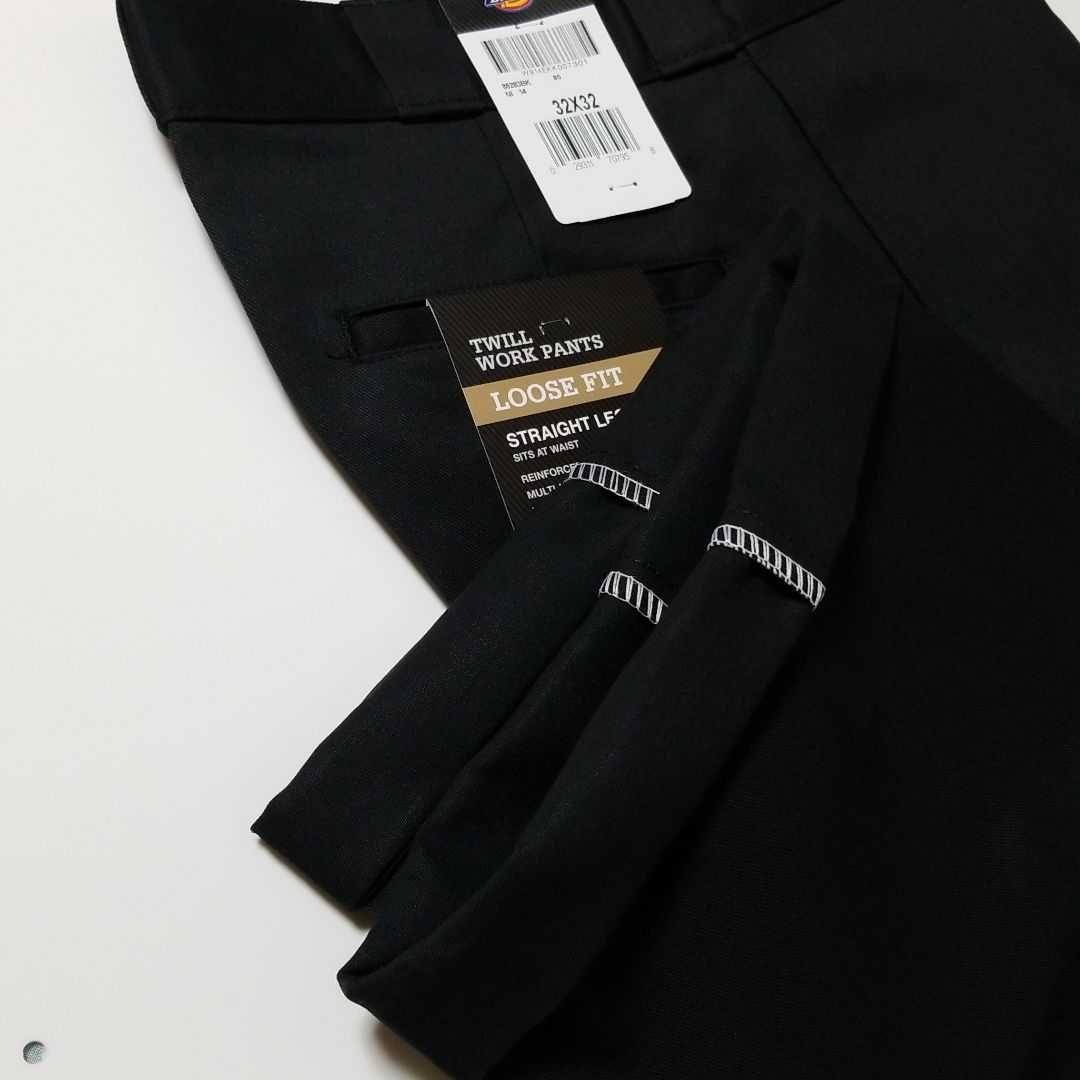 32×32【新品未使用】Dickies　ダブルニー　85283 　・BLACK・