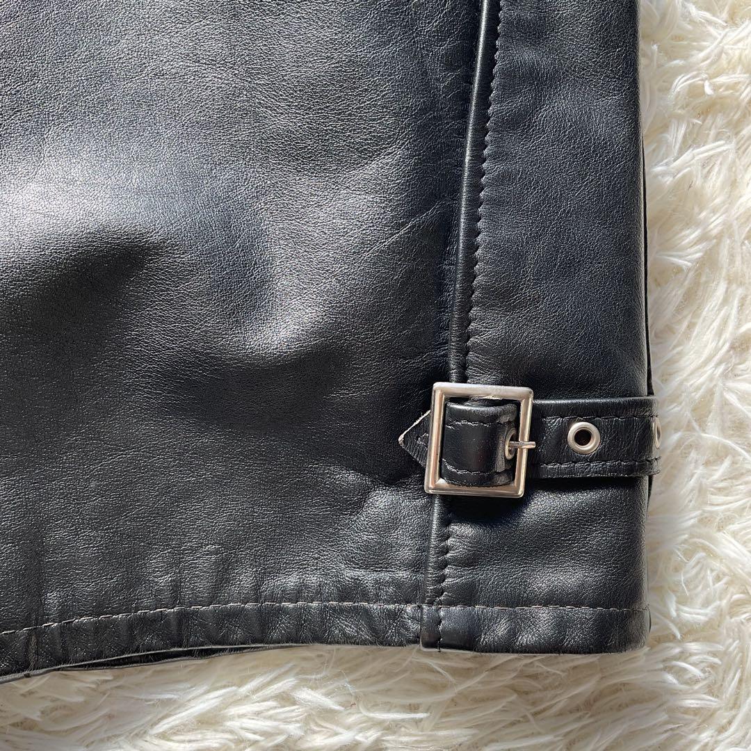 USA製✨schott 641 レザージャケット　シングルライダース　36 黒