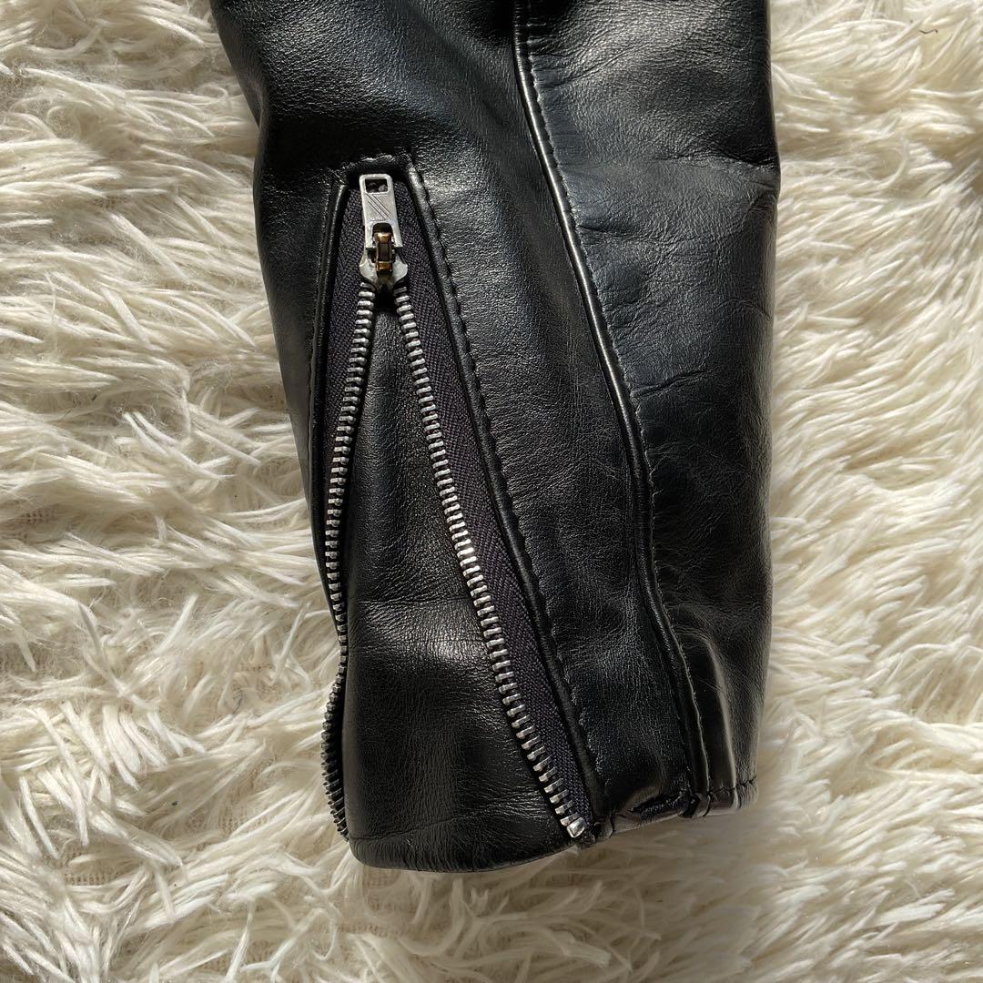 USA製✨schott 641 レザージャケット　シングルライダース　36 黒