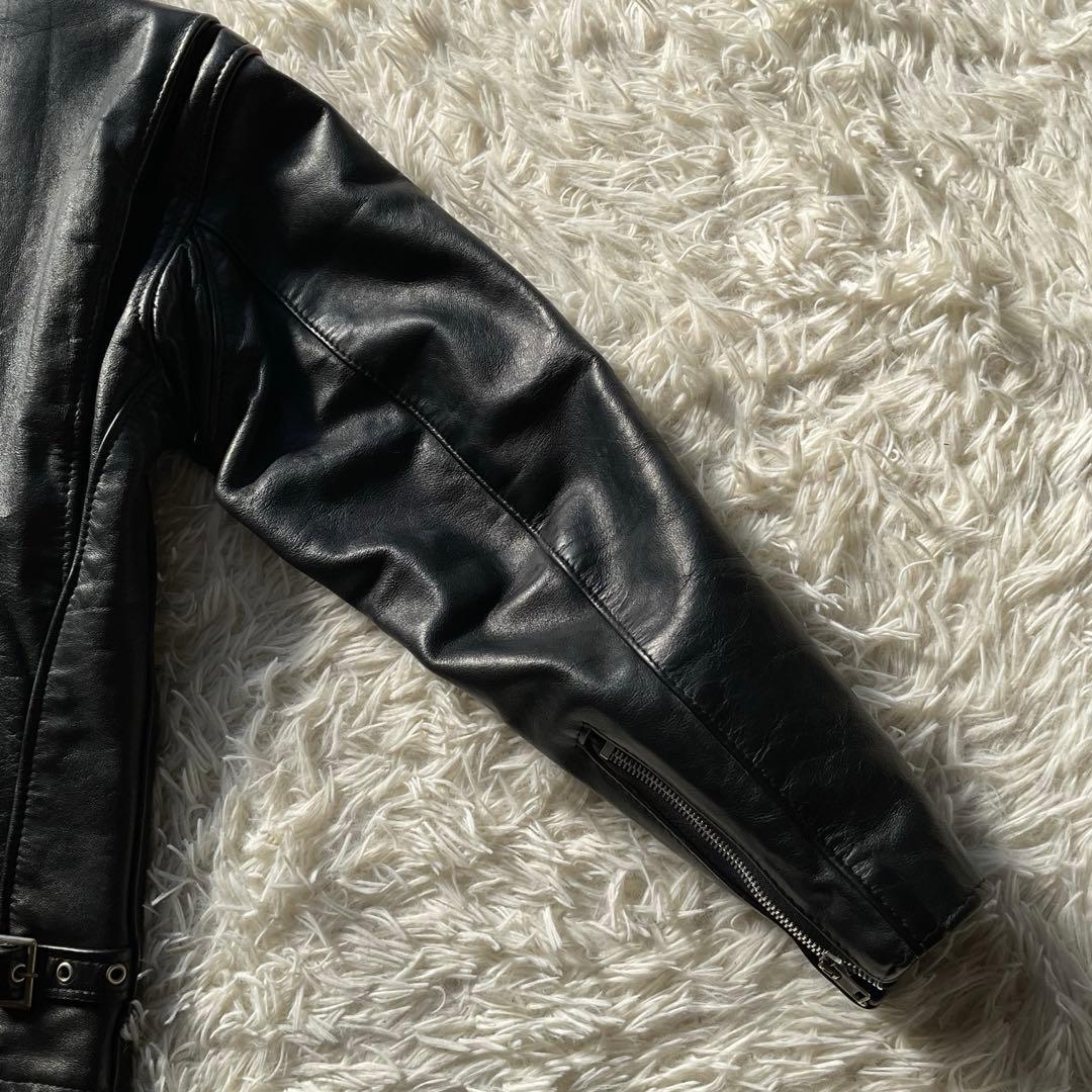 USA製✨schott 641 レザージャケット　シングルライダース　36 黒