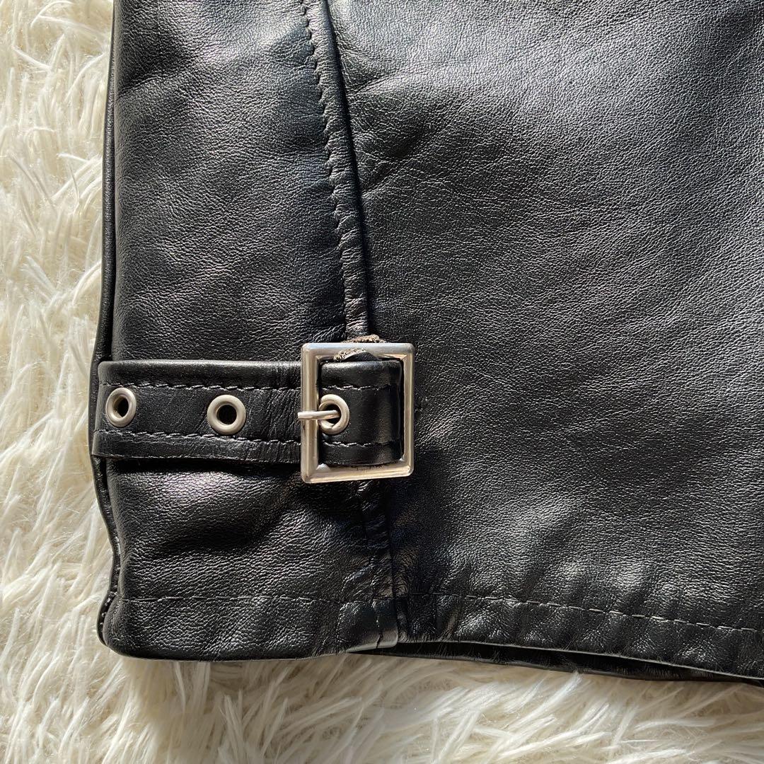 USA製✨schott 641 レザージャケット　シングルライダース　36 黒