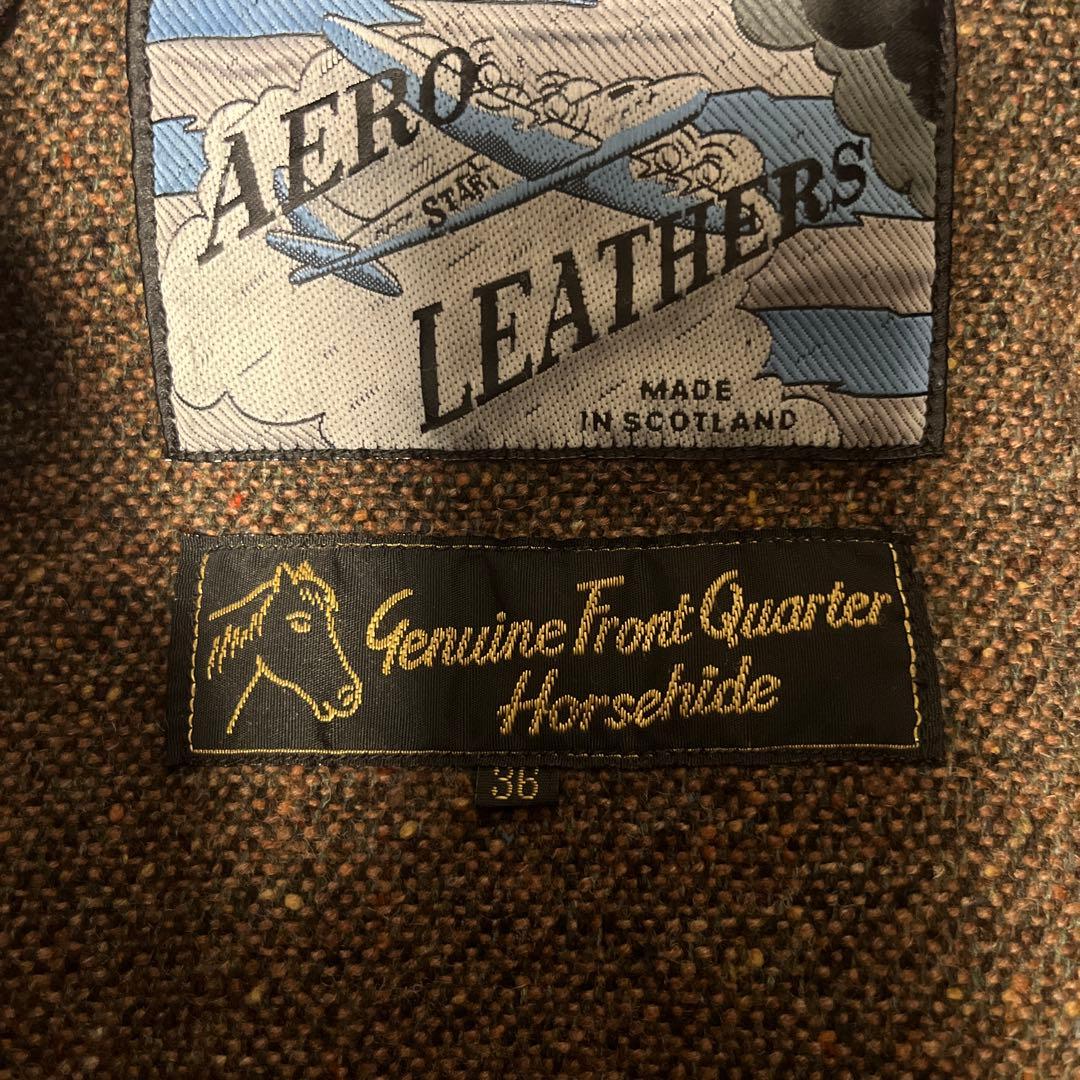 AERO LEATHERS シングルライダースジャケット 36