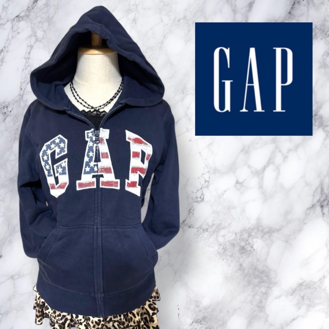 希少 GAP ギャップ ジップパーカー アメリカ Y2K 平成ギャル 海外ガール
