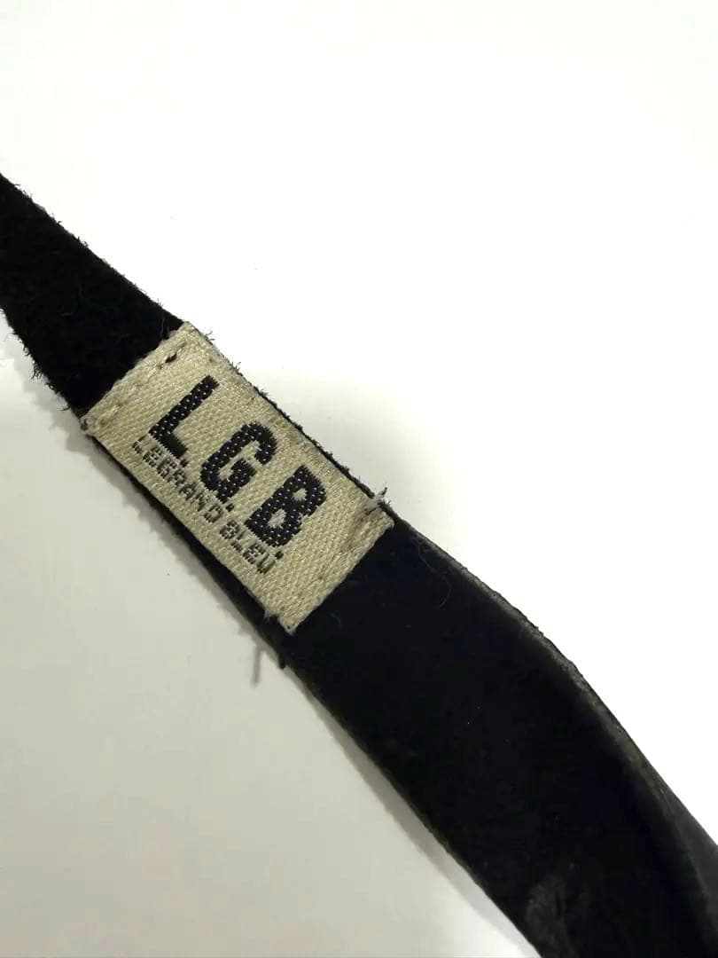 LGB レザーブラックビスチェ