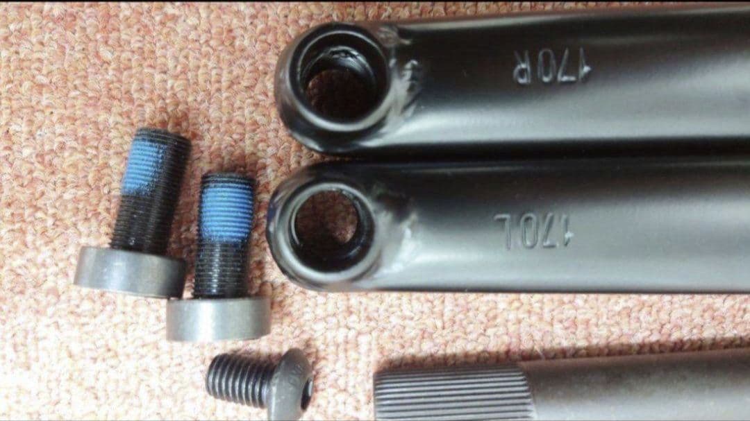 BMXクランクセット　 19mm 　純正48スプライン仕様　170mm　827g