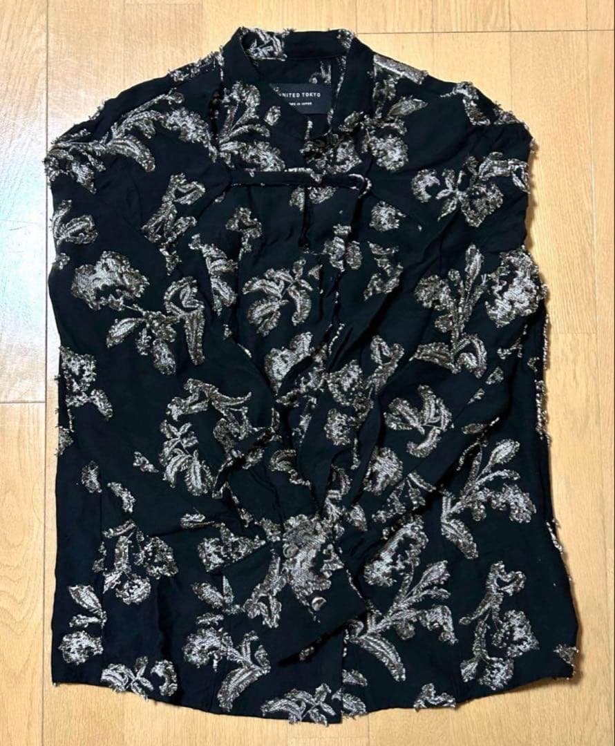 UNITEDTOKYO ジャガードコルセットシャツ　ブラウス　シャツ