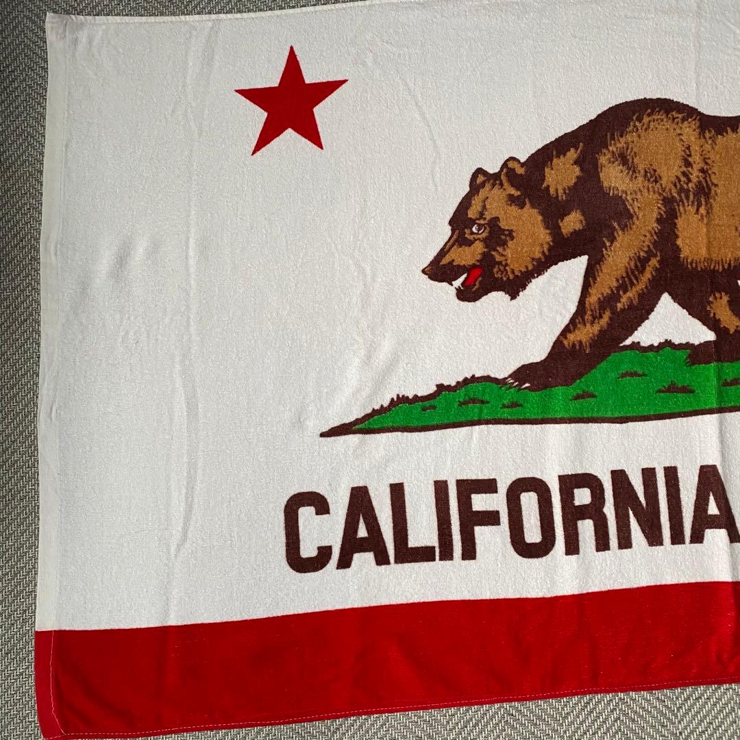 残り一点　おしゃれビックバスタオル　カリフォルニア州旗デザイン