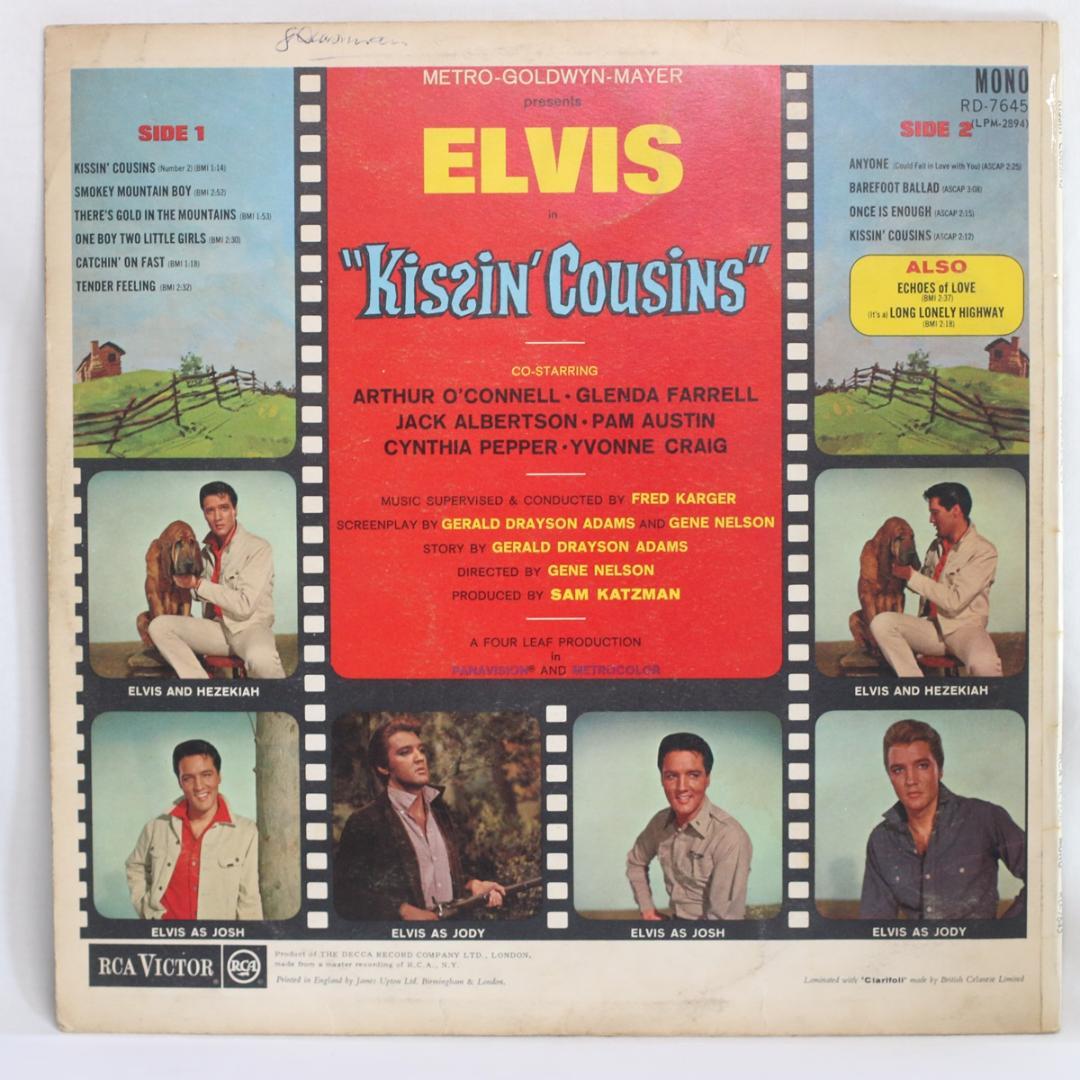 英LP Elvis Presley Kissin' Cousins Mono深溝