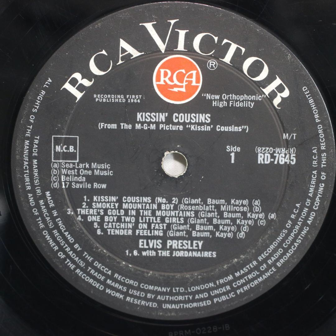 英LP Elvis Presley Kissin' Cousins Mono深溝