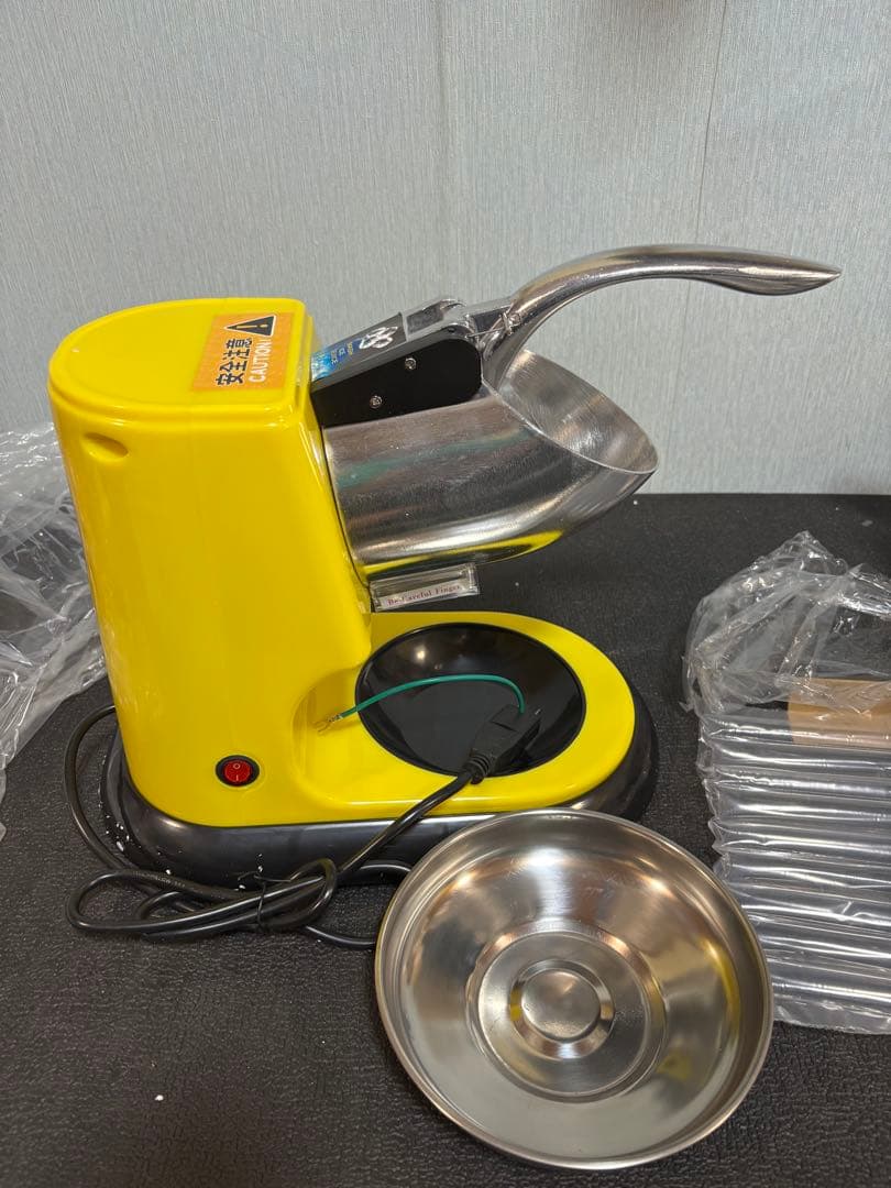 かき氷機 電動 家庭用 【業務用 昔ながらのかき氷 レシピ付き】 バラ氷対応