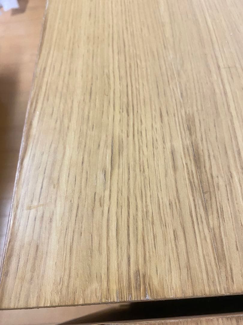 無印良品　オーク材　脚付キャビネット