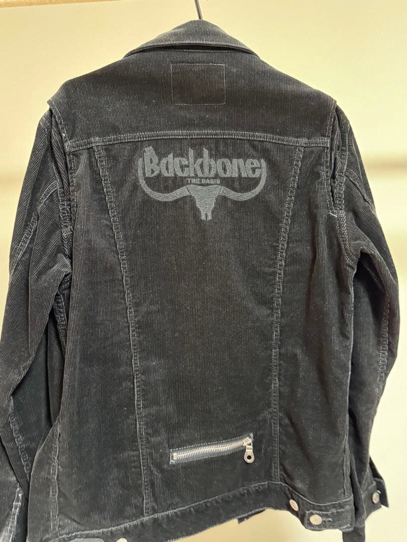 Backbone ブラック ジャケット W. 40 XL バック