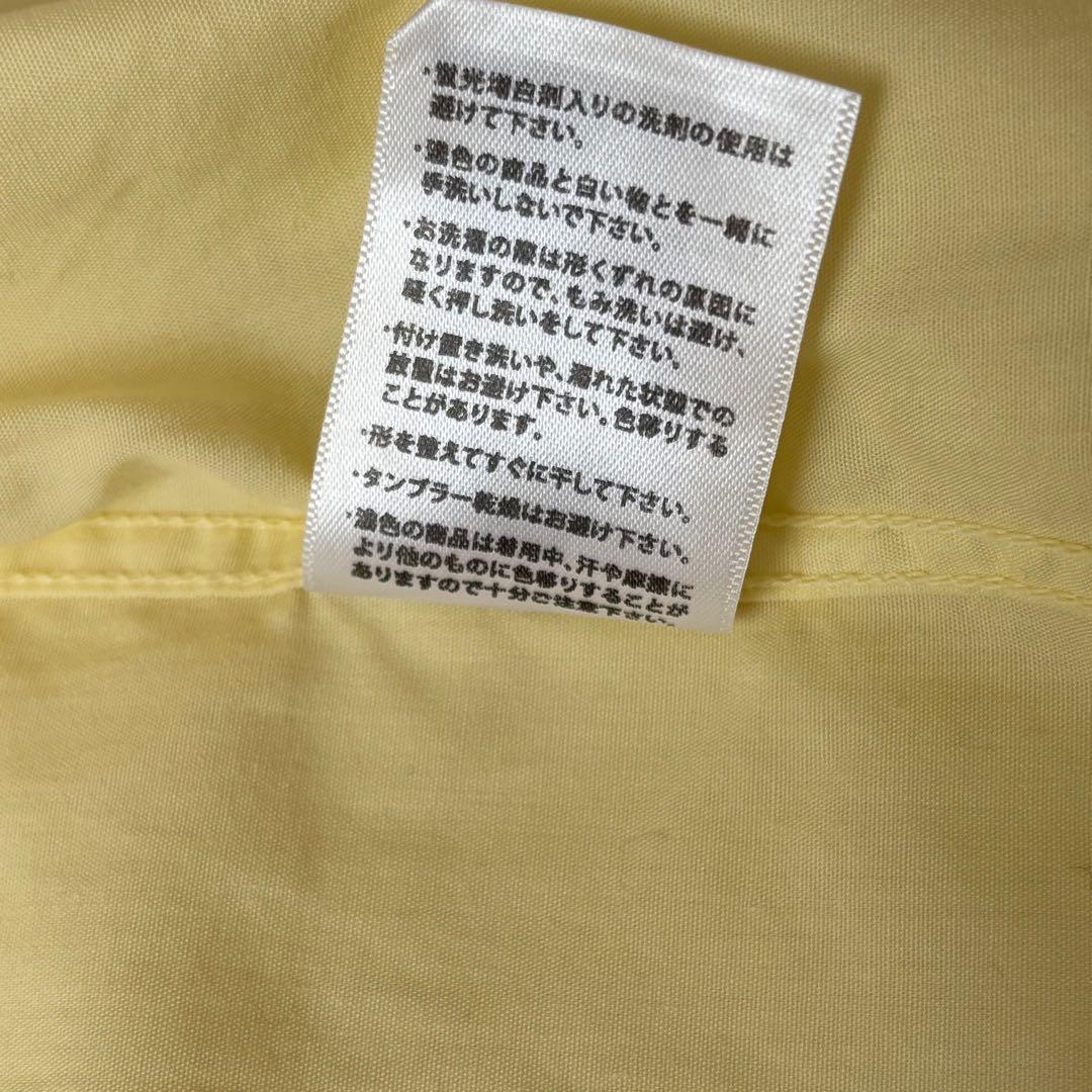 美品✨フランク&アイリーン LUKE 長袖シャツ コットン レモンイエロー M