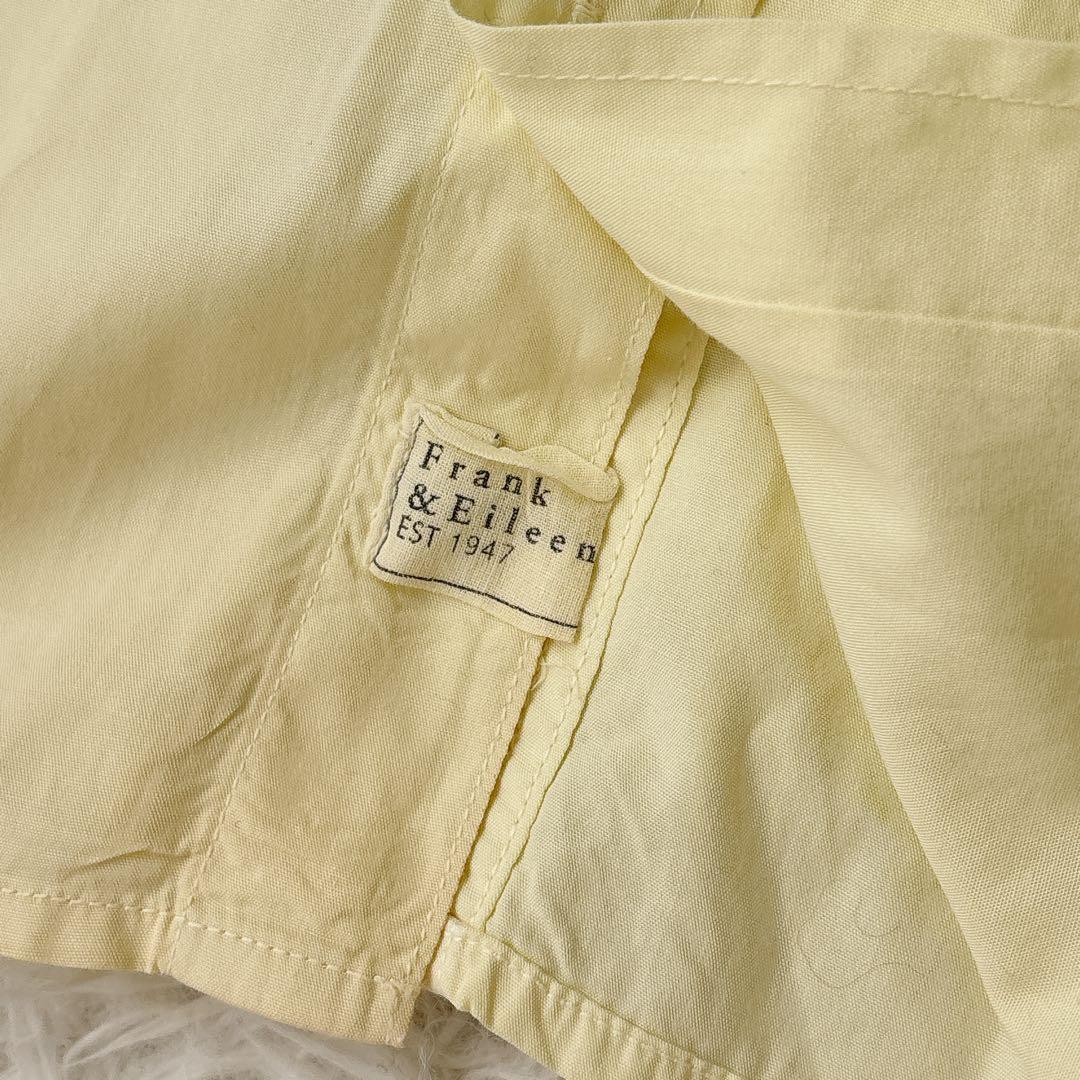美品✨フランク&アイリーン LUKE 長袖シャツ コットン レモンイエロー M