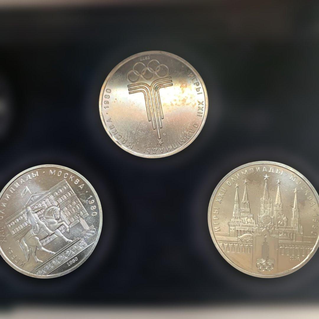 1980年モスクワオリンピック 記念硬貨 6枚セット オリジナルケース入り
