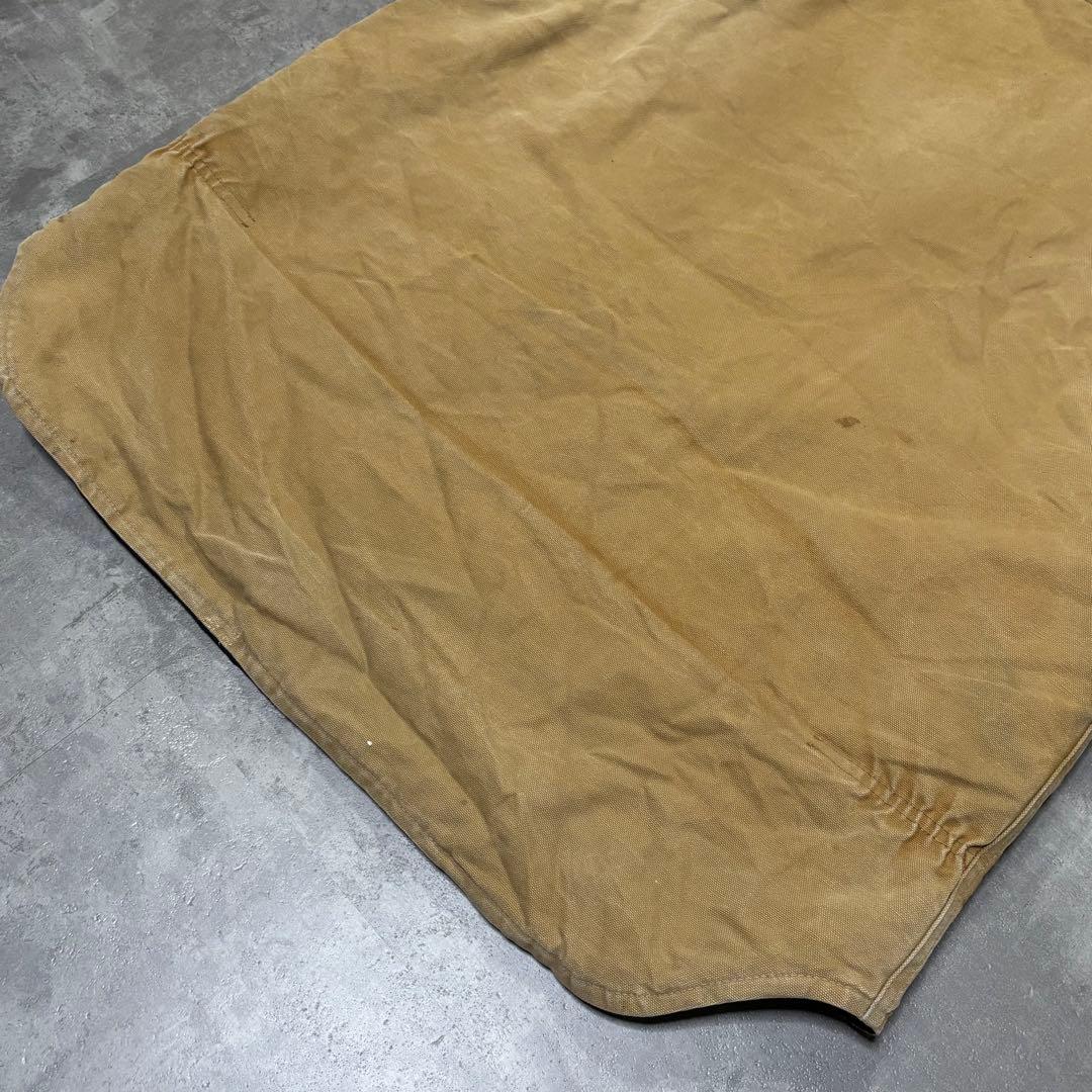 90s USA製 ✨ Carhartt ダック地ベスト フェード キルティング