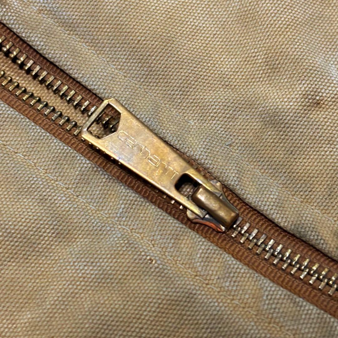 90s USA製 ✨ Carhartt ダック地ベスト フェード キルティング