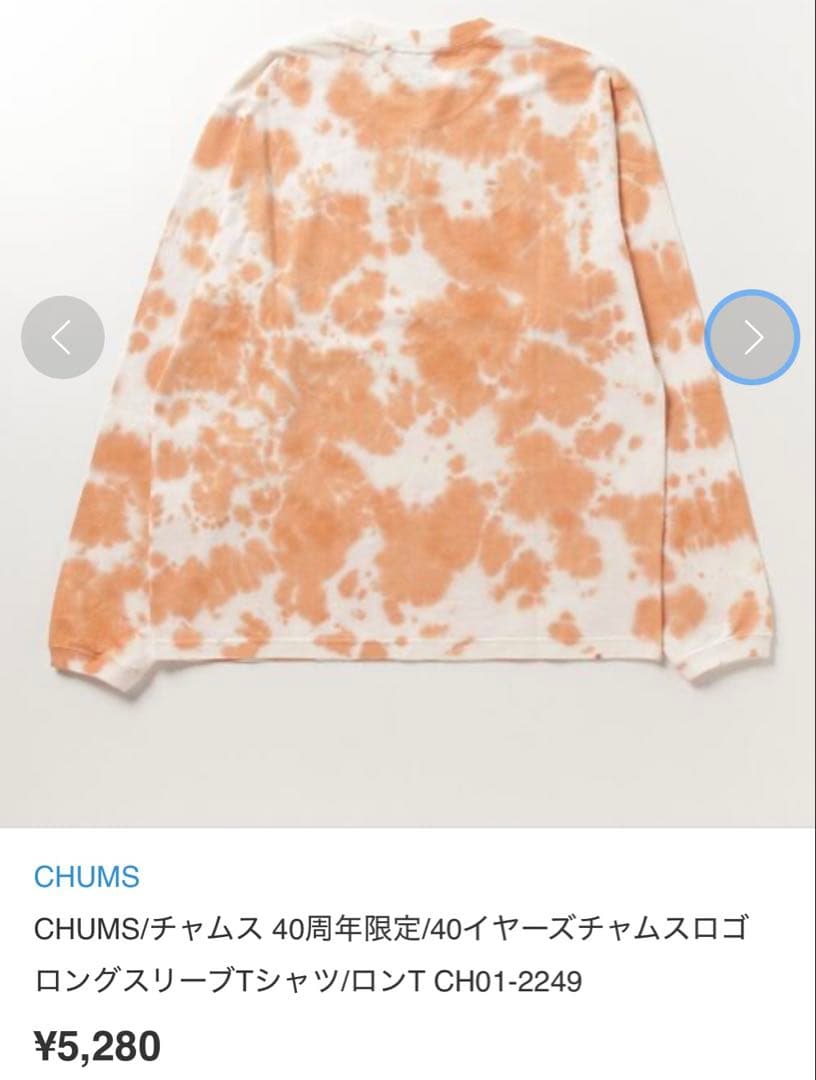 CHUMS Tシャツ&ロンTセット M