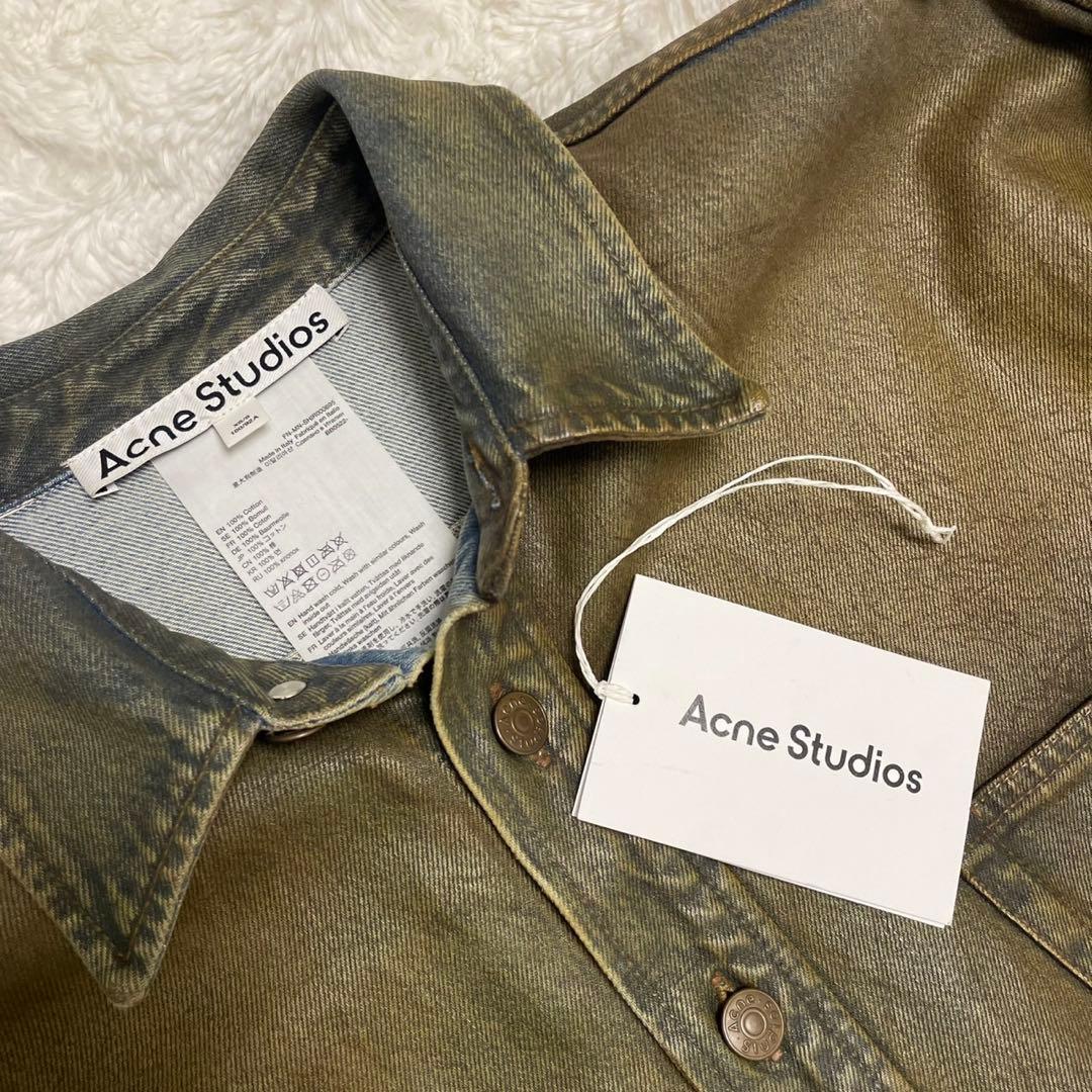 ジョングク着 ACNE STUDIOS ボタンアップデニムシャツ