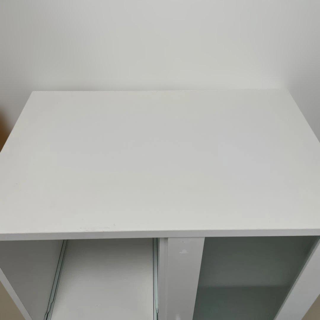 【専用】ホワイト スライド扉 レンジ台 幅60cm