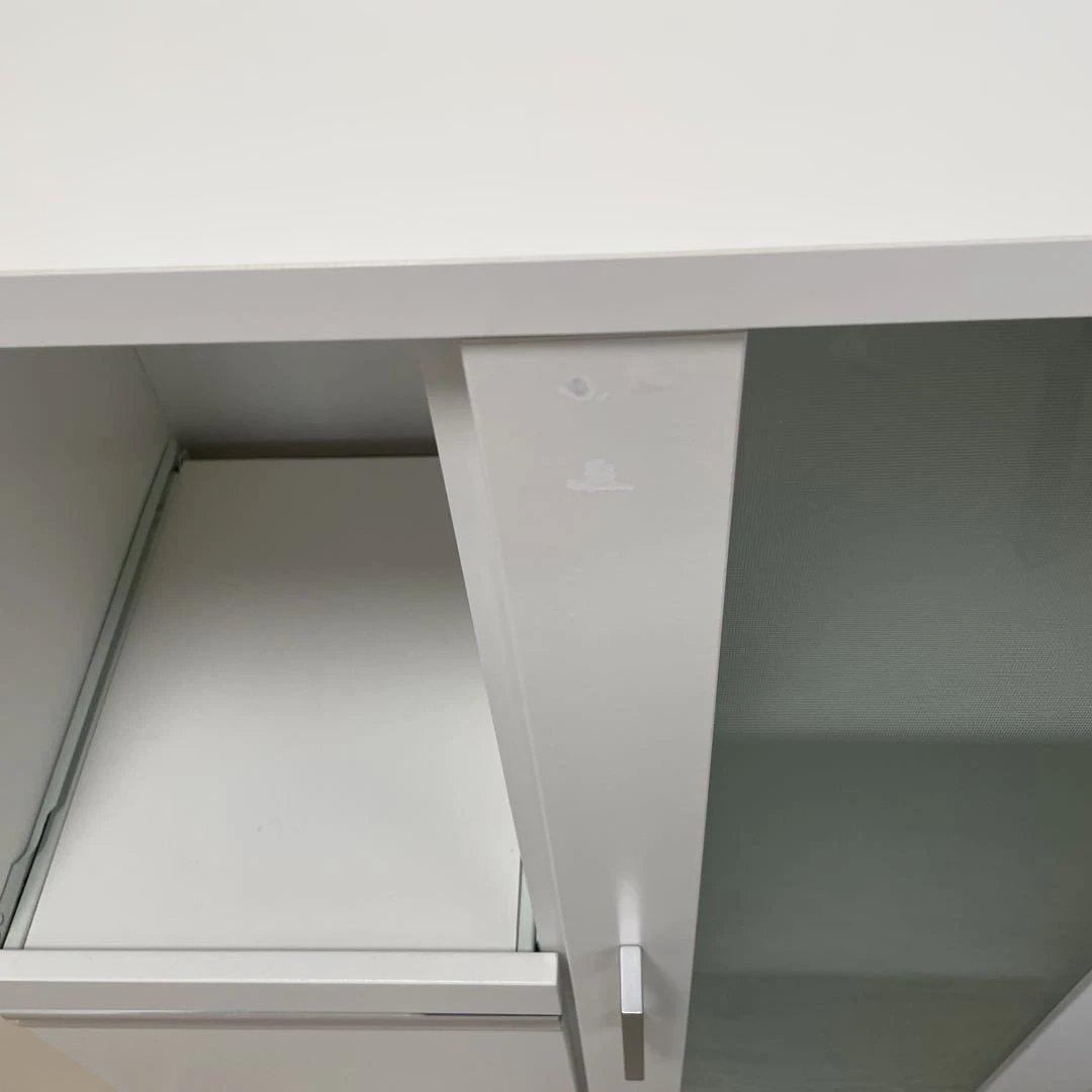 【専用】ホワイト スライド扉 レンジ台 幅60cm