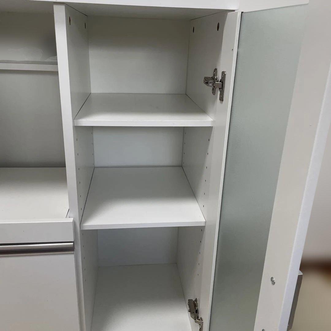 【専用】ホワイト スライド扉 レンジ台 幅60cm