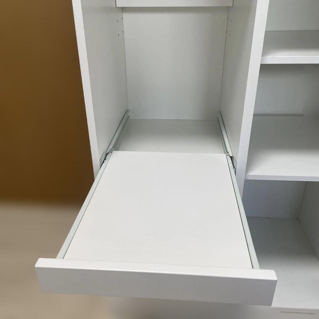 【専用】ホワイト スライド扉 レンジ台 幅60cm