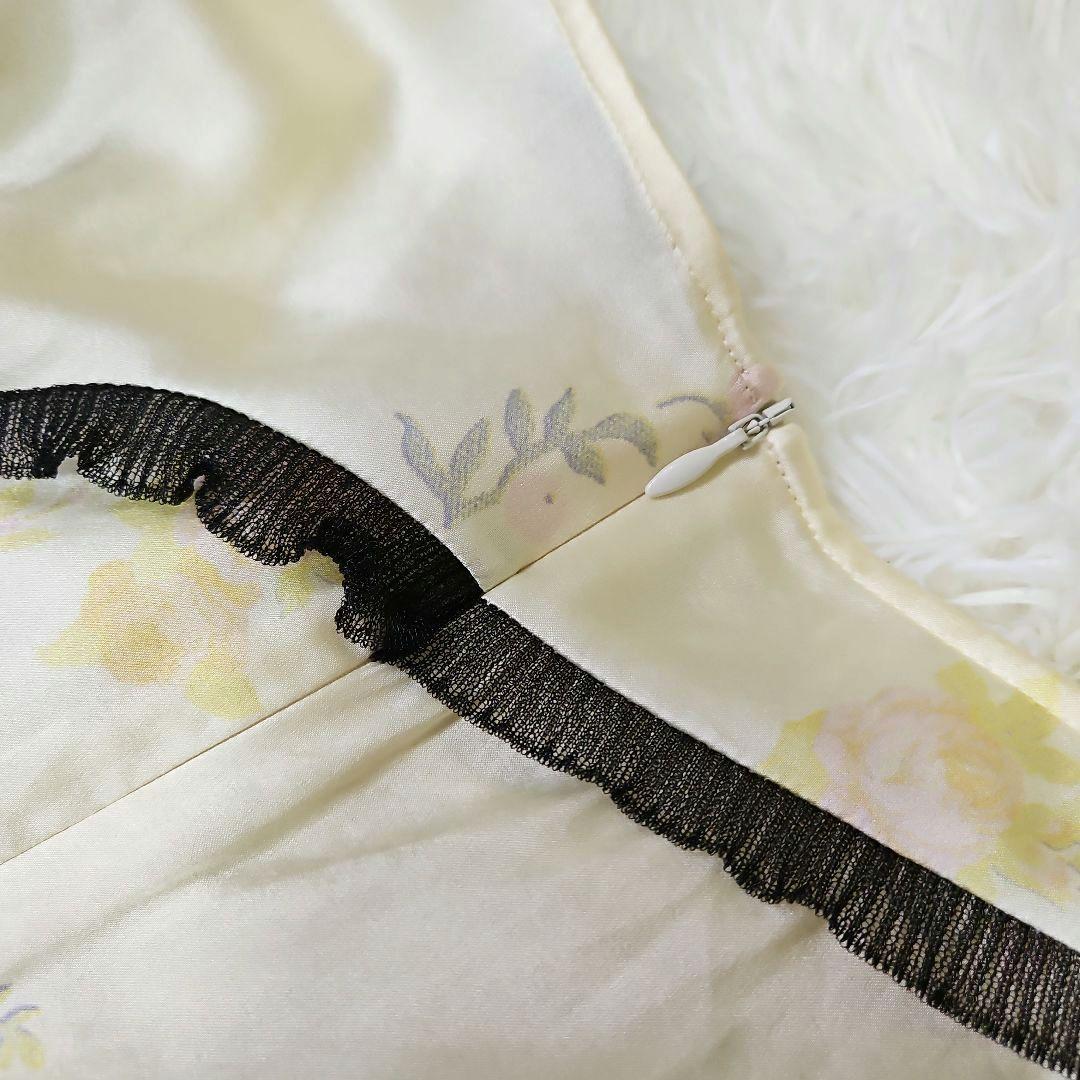 【専用】GANNI ストレッチシルクサテン マキシワンピース フローラルプリント