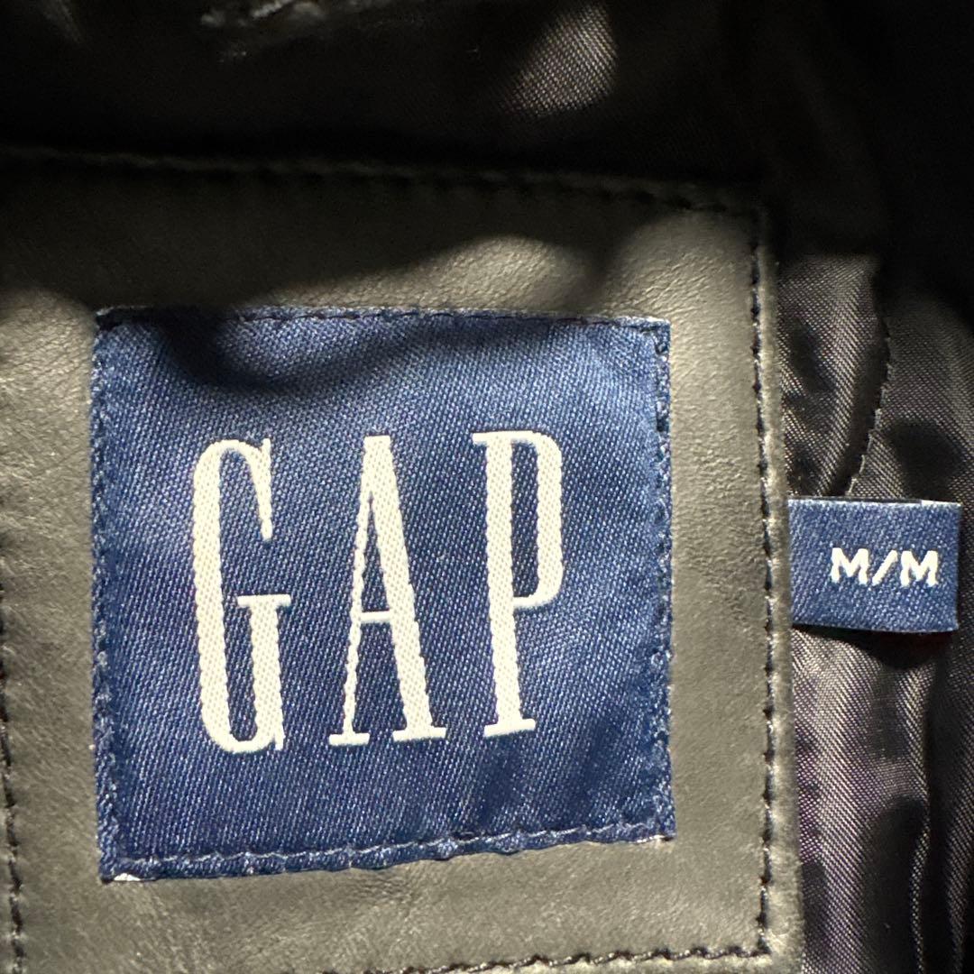 2000s old gap レザーカーコート　野村訓市　着用　ブラック　牛革　黒