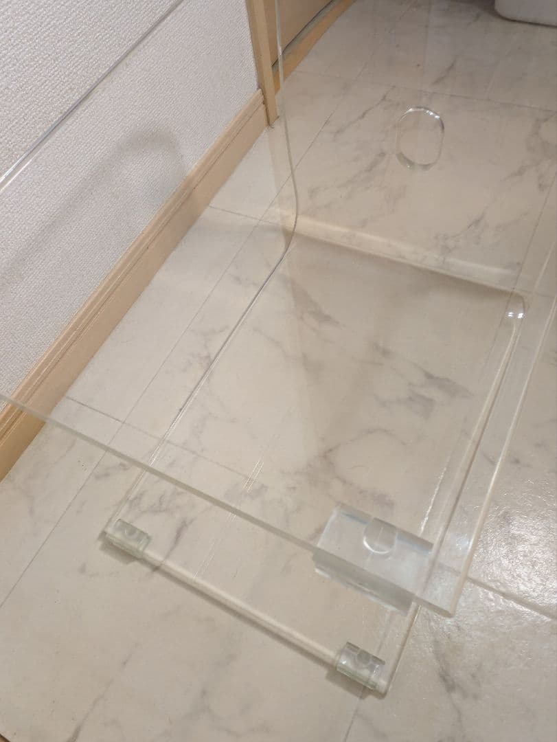 Kuai アクリル バスチェア 風呂 椅子 高さ40cm LLサイズ