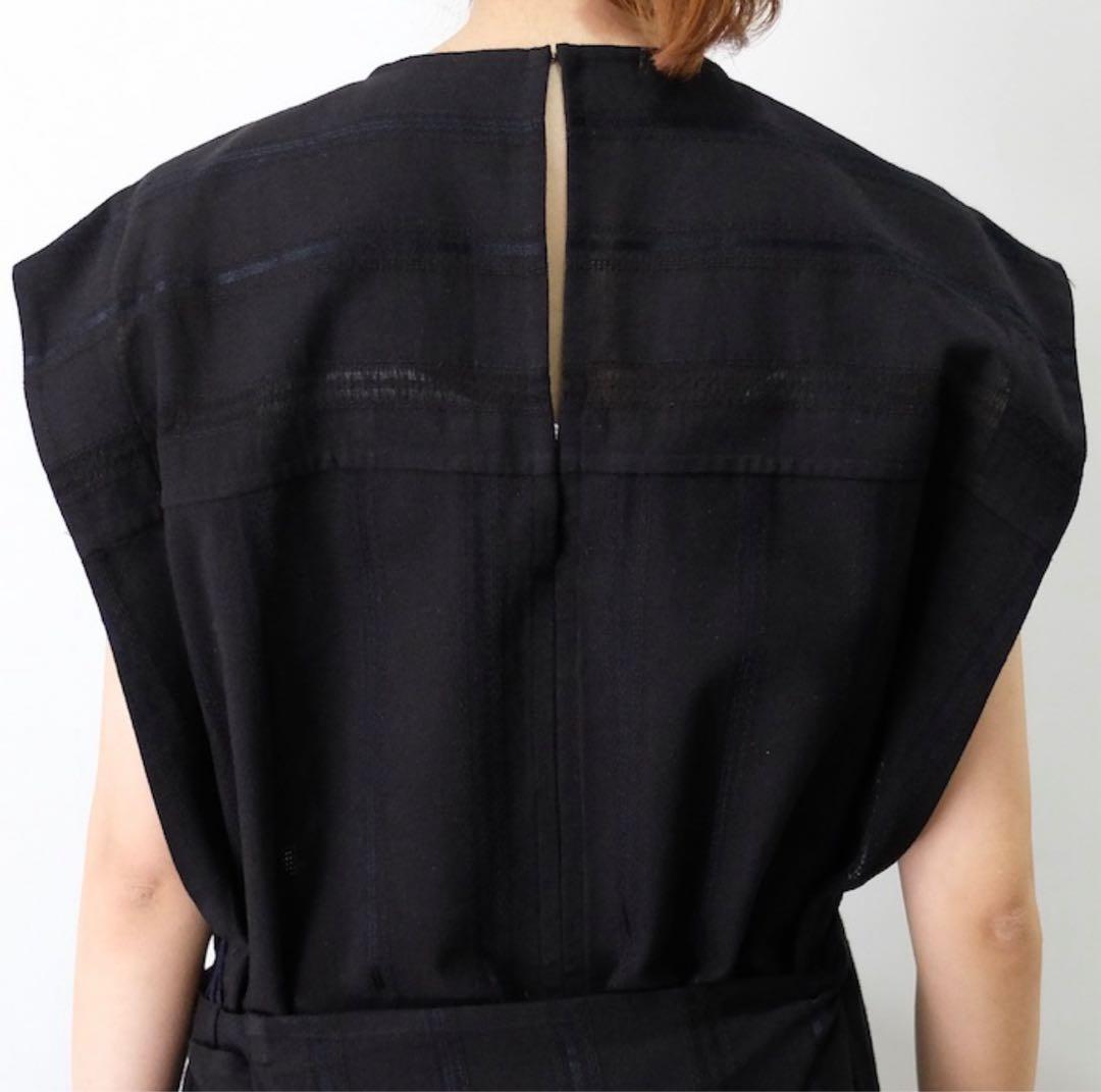【美品】YLEVE 23SS RANDOM STRIPE OP - BLACK