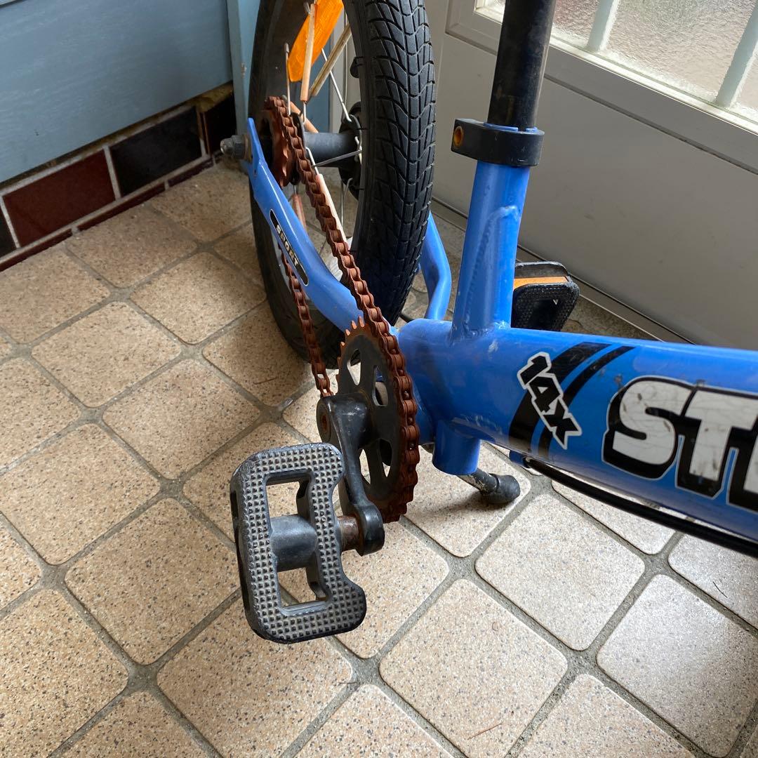 引き取り★STRIDER 幼児用自転車 14X バランスバイク 青