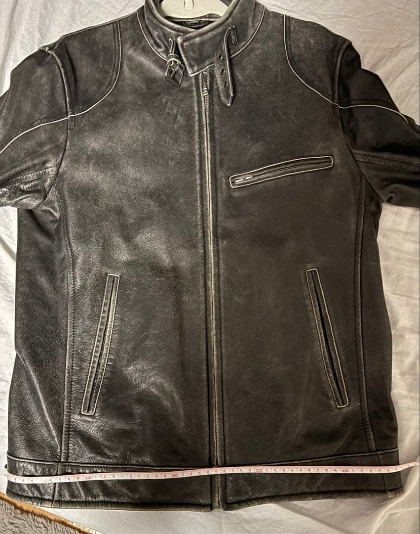 WIND ARMOR NICHIWA グレー レザージャケット