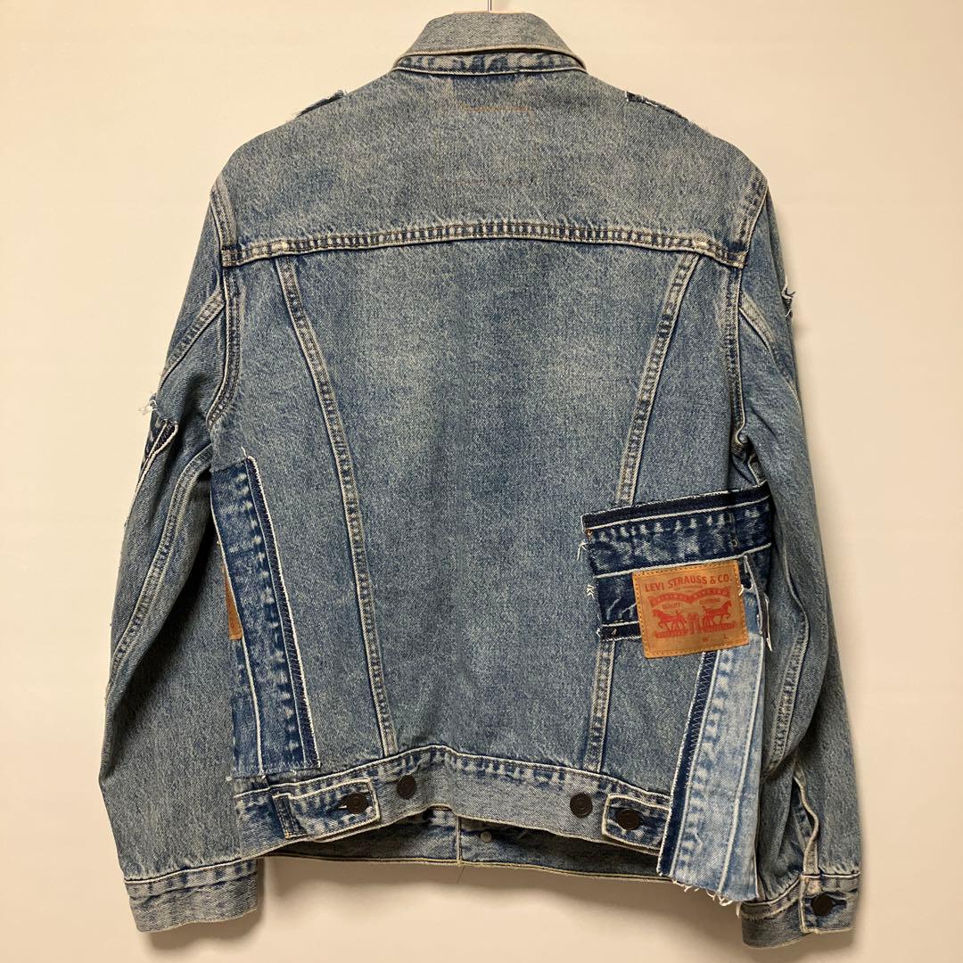 LEVI'S 501 birthdayパッチワーク デニムジャケット Sサイズ