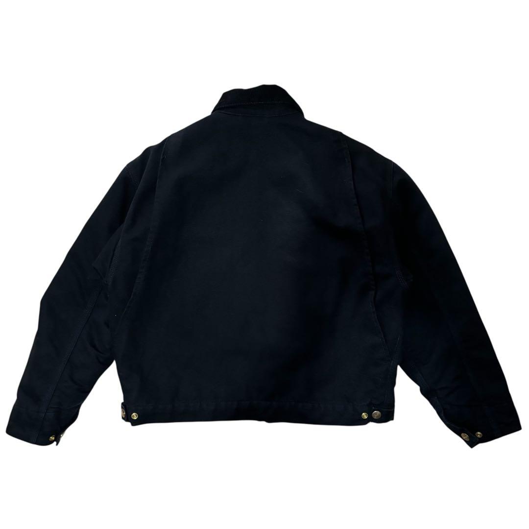希少Carhartt ブラック デトロイトジャケット　ウィメンズ　ロゴ白黒