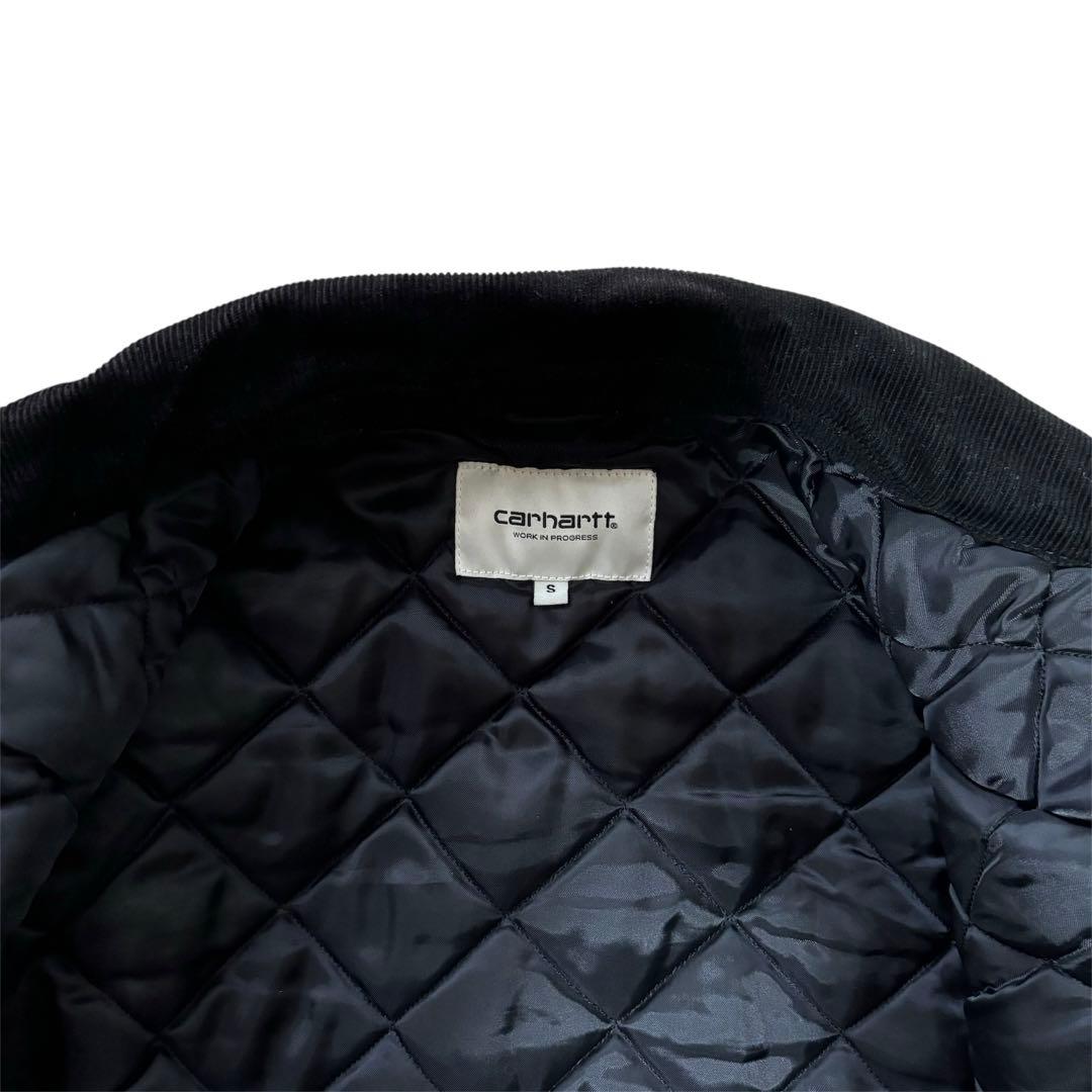 希少Carhartt ブラック デトロイトジャケット　ウィメンズ　ロゴ白黒
