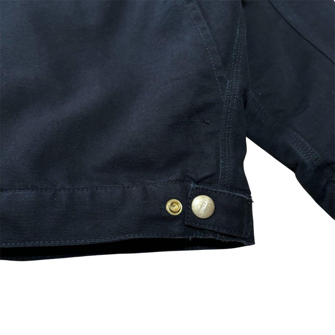 希少Carhartt ブラック デトロイトジャケット　ウィメンズ　ロゴ白黒