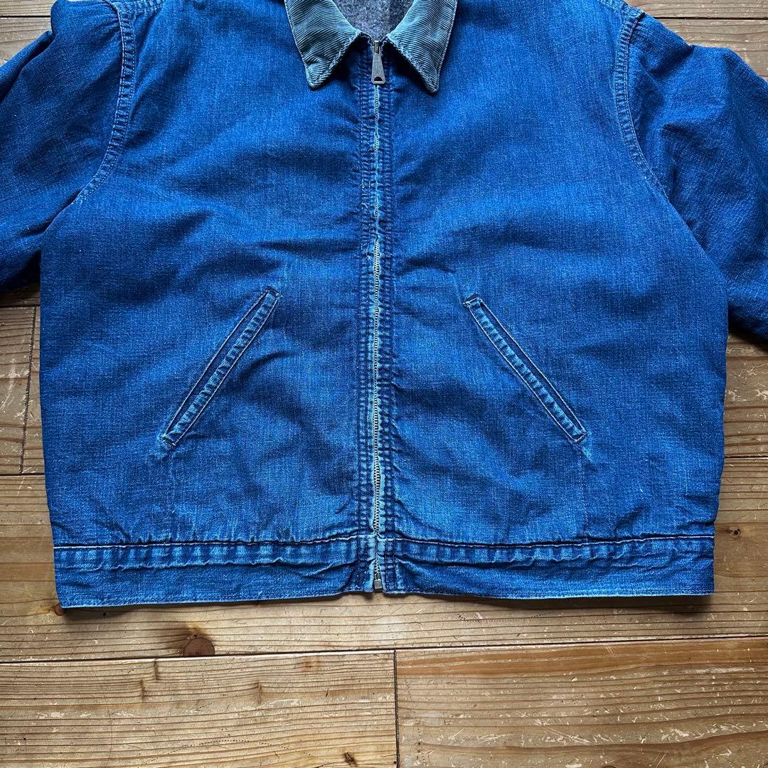 極希少 70s SEARS 裏地 ブランケット デニム ワークジャケット