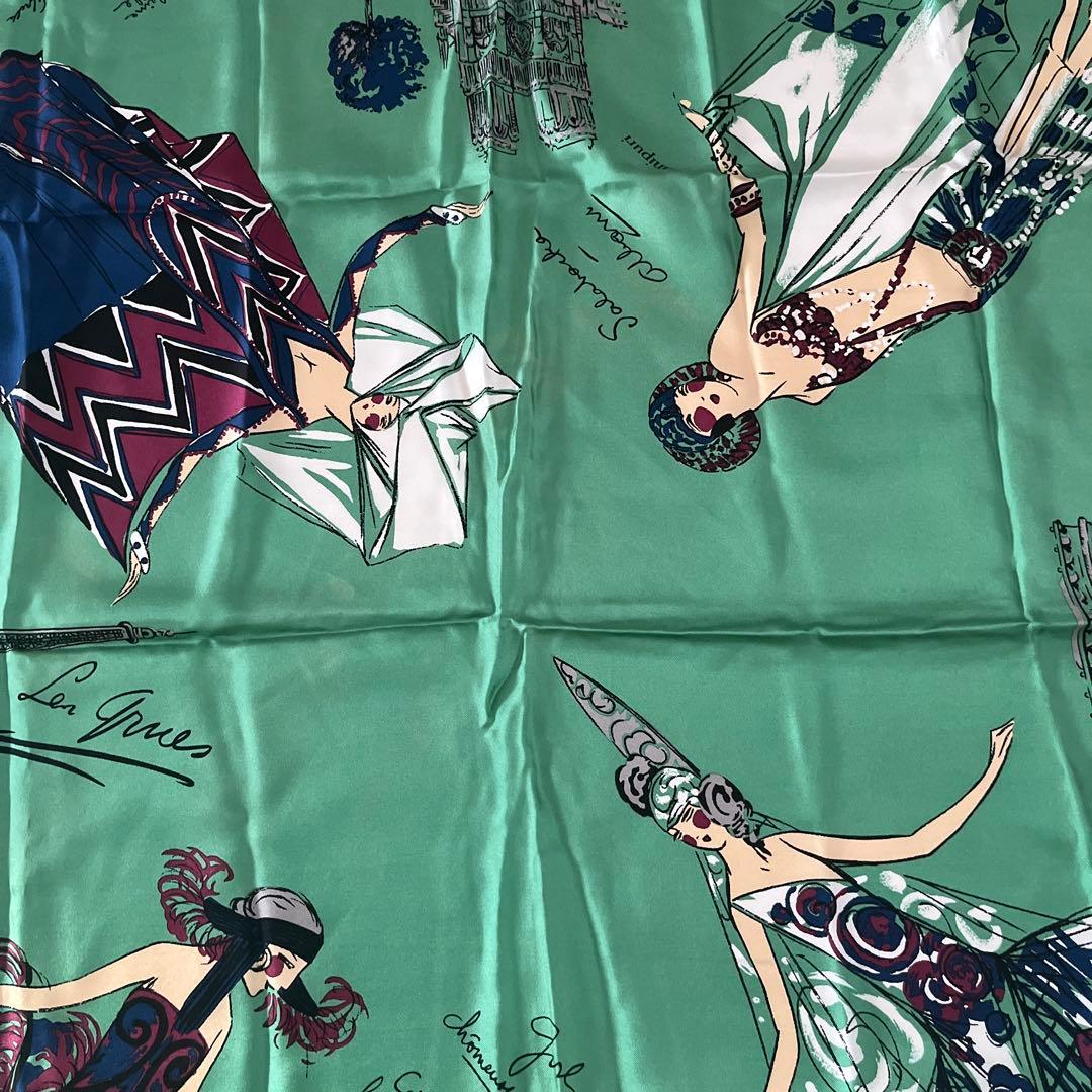 manipuri 88㎝　シルクスカーフ